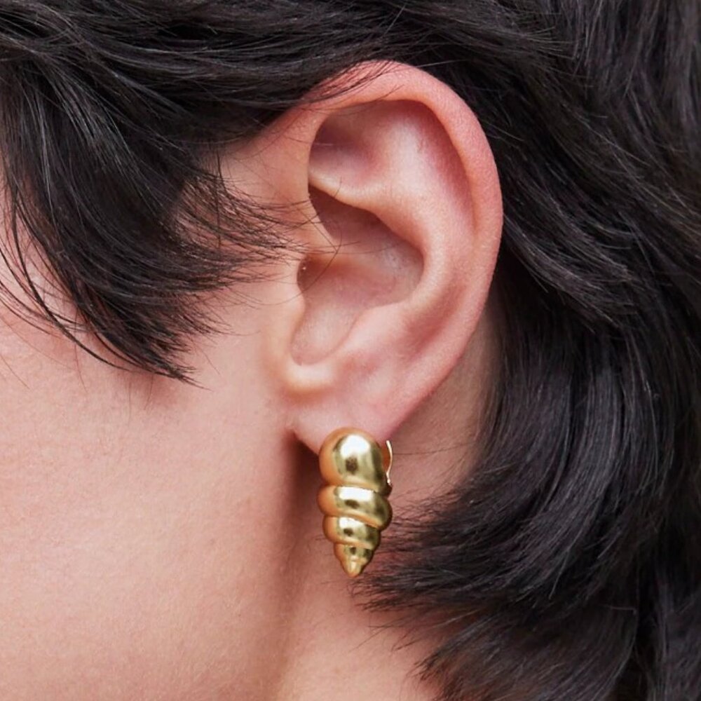 [NWT] Madewell Gold-Plated Shell Earrings